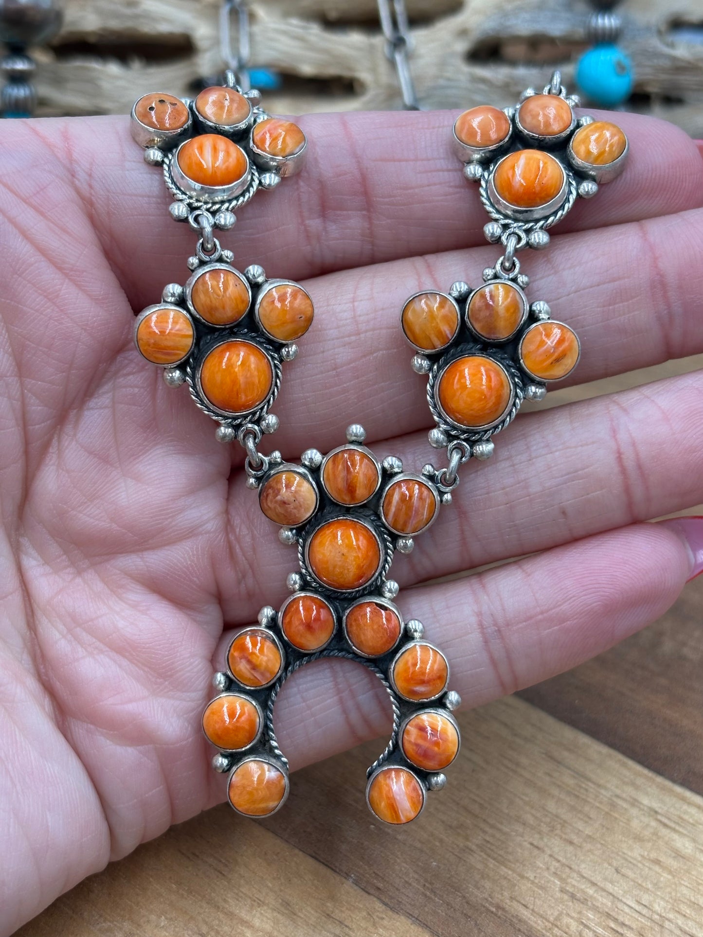 Orange Spiny Naja Necklace #1 by Federico Jimenez