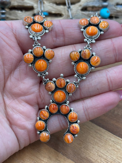 Orange Spiny Naja Necklace #1 by Federico Jimenez