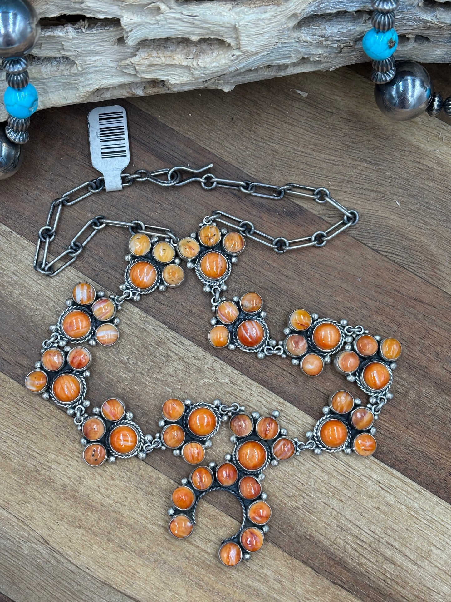Orange Spiny Naja Necklace #1 by Federico Jimenez