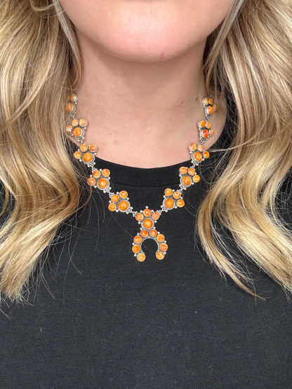 Orange Spiny Naja Necklace #1 by Federico Jimenez