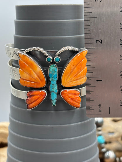 Orange Spiny Butterfly Cuff by Federico Jimenez