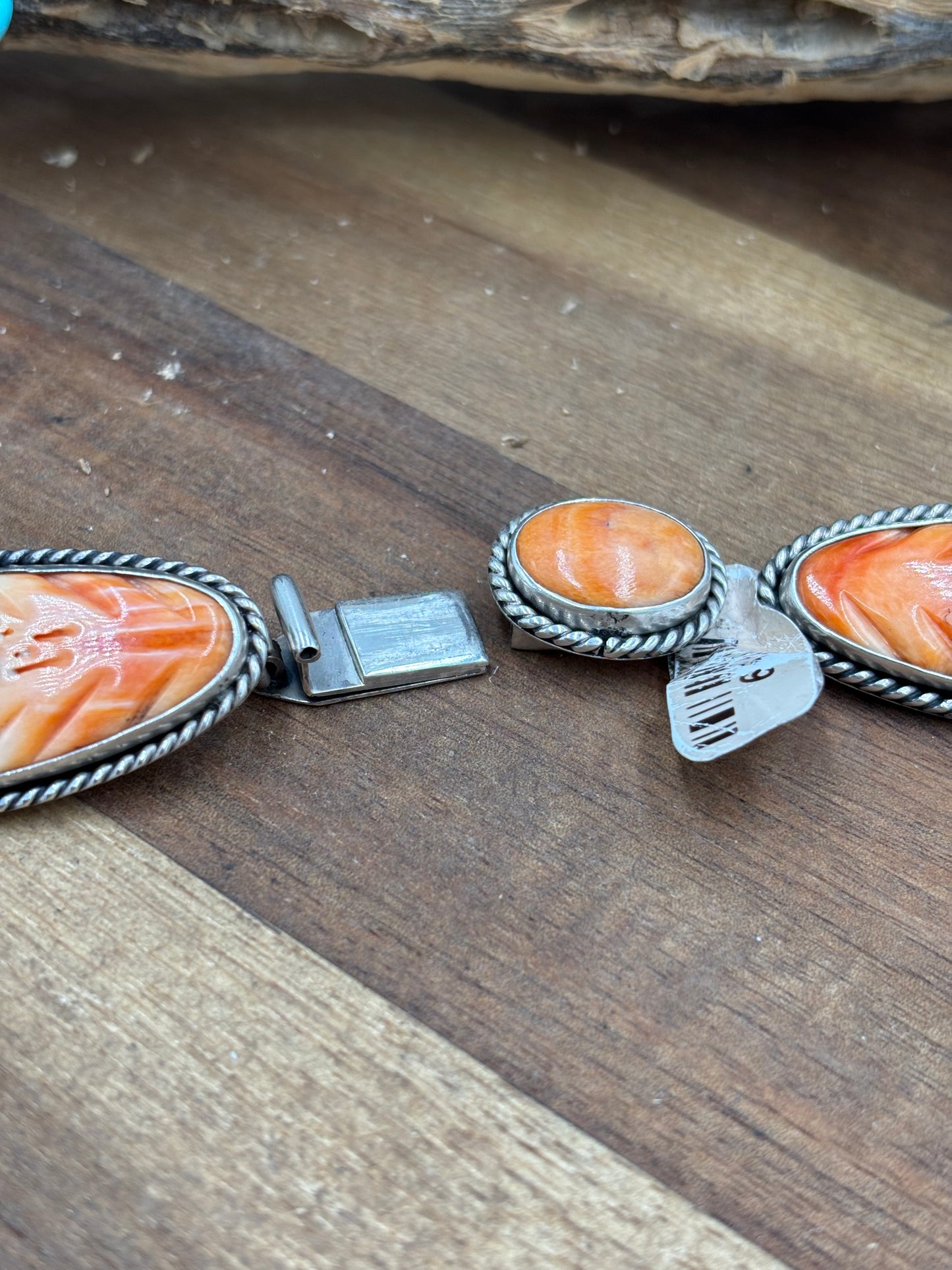 Orange Spiny Butterfly Necklace by Federico Jimenez