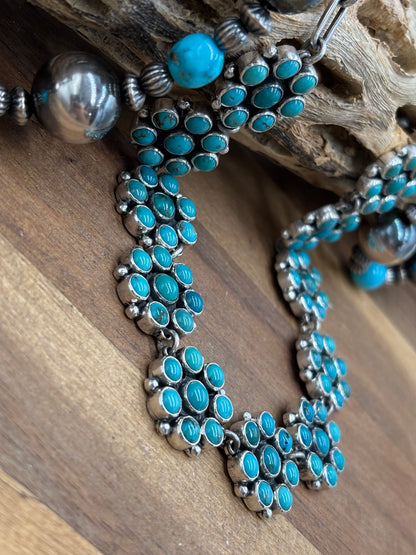 Turquoise Cluster Necklace by Federico Jimenez