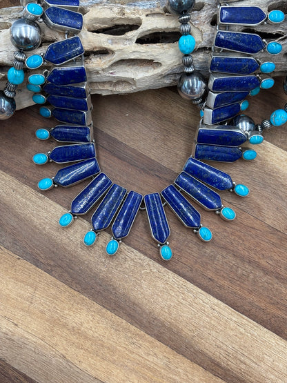 Lapis & Turquoise Necklace by Federico Jimenez