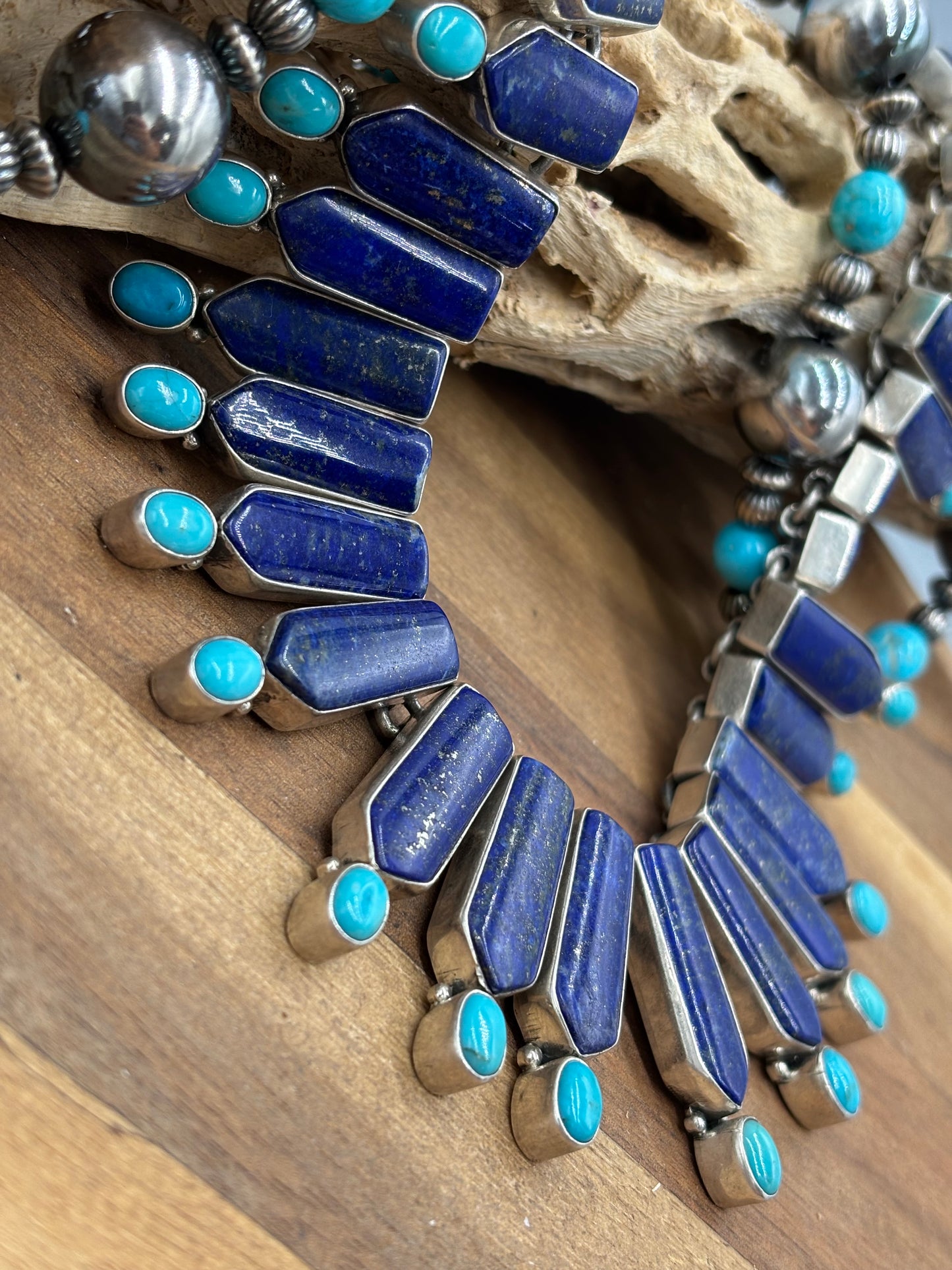 Lapis & Turquoise Necklace by Federico Jimenez