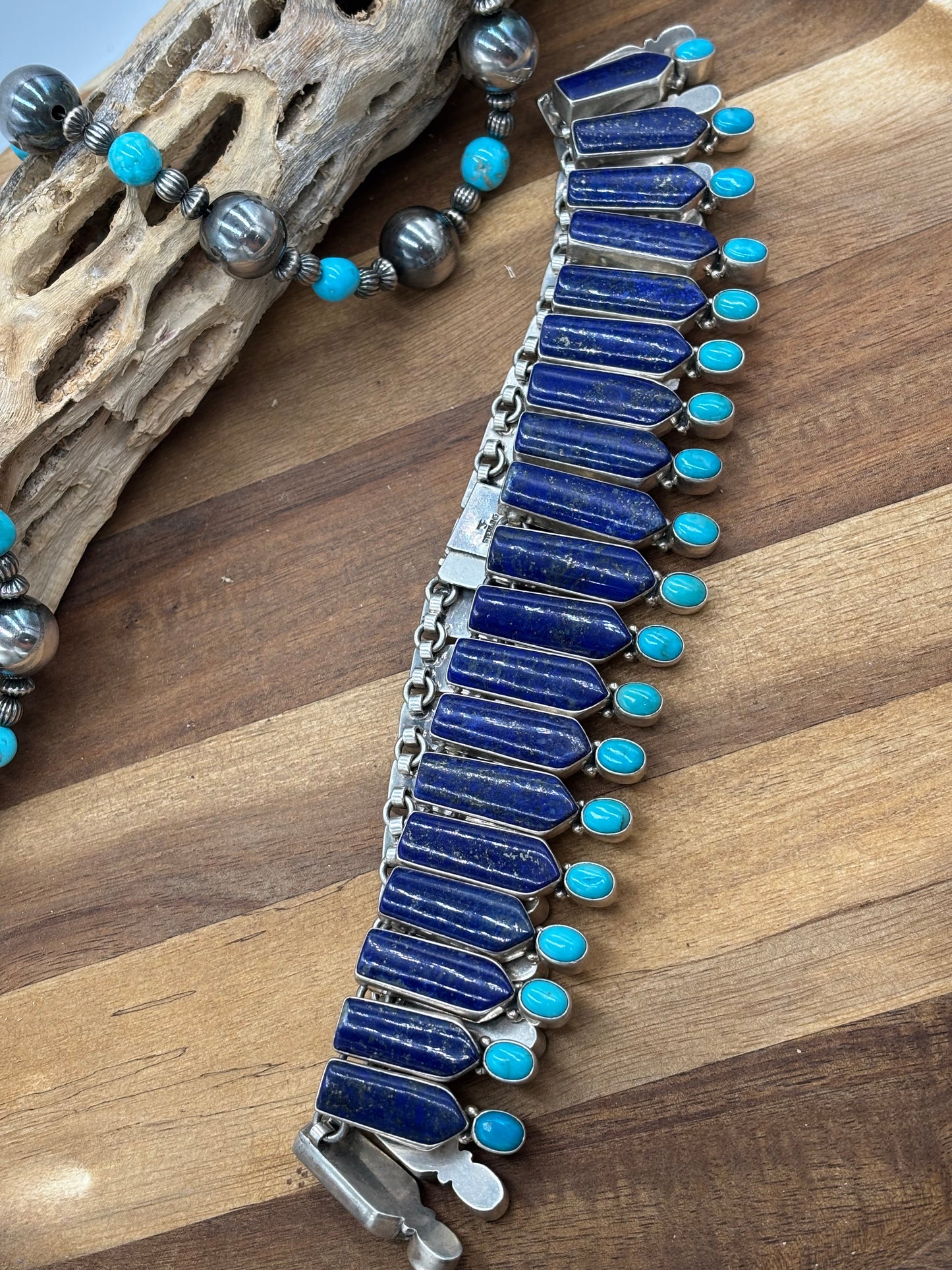 Lapis & Turquoise Necklace by Federico Jimenez