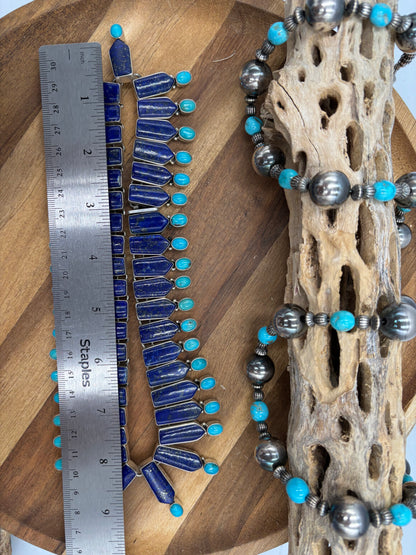 Lapis & Turquoise Necklace by Federico Jimenez