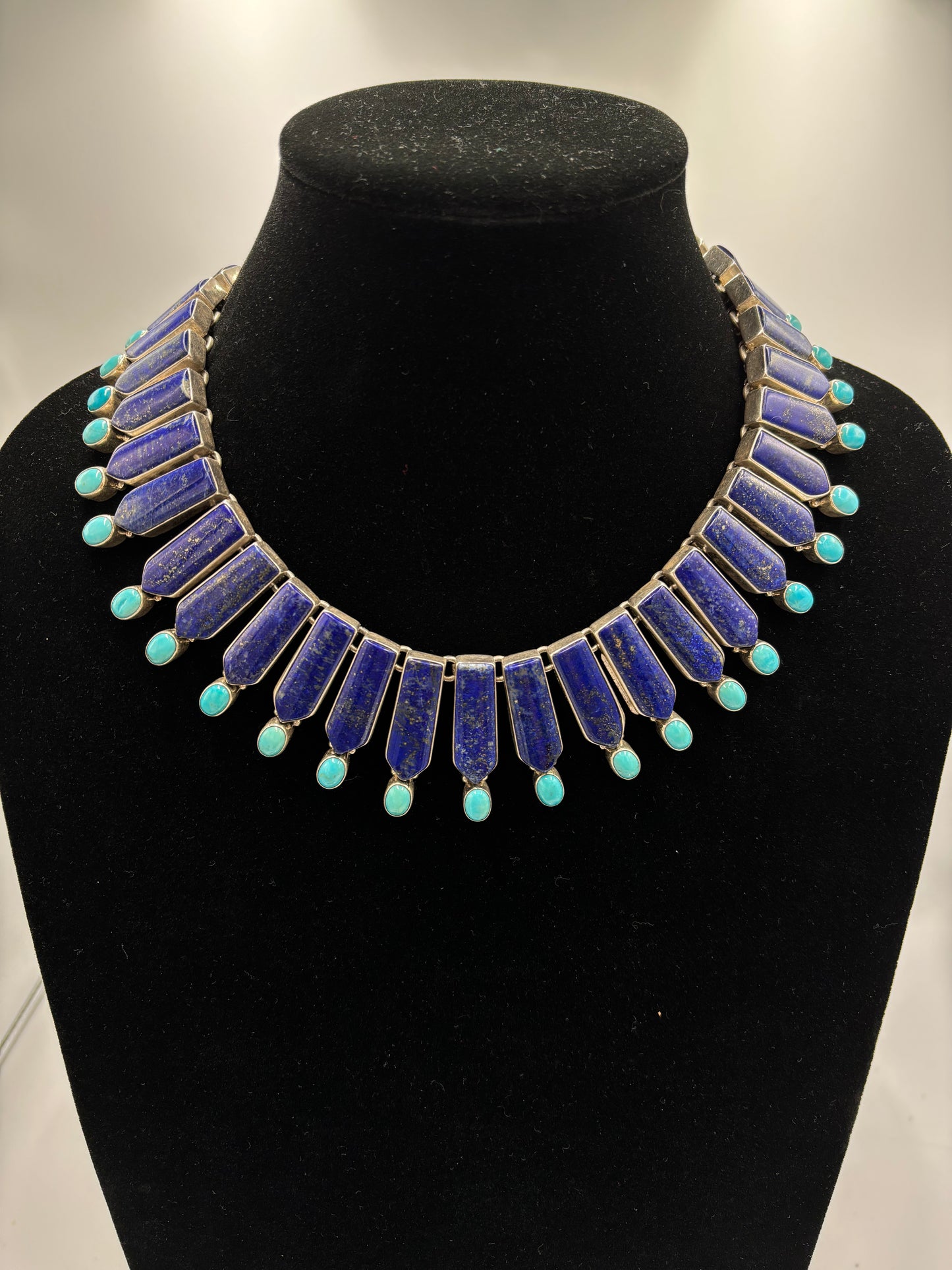 Lapis & Turquoise Necklace by Federico Jimenez