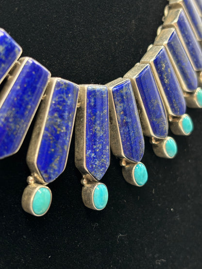 Lapis & Turquoise Necklace by Federico Jimenez