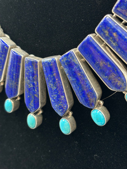 Lapis & Turquoise Necklace by Federico Jimenez