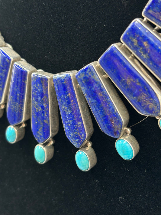 Lapis & Turquoise Necklace by Federico Jimenez