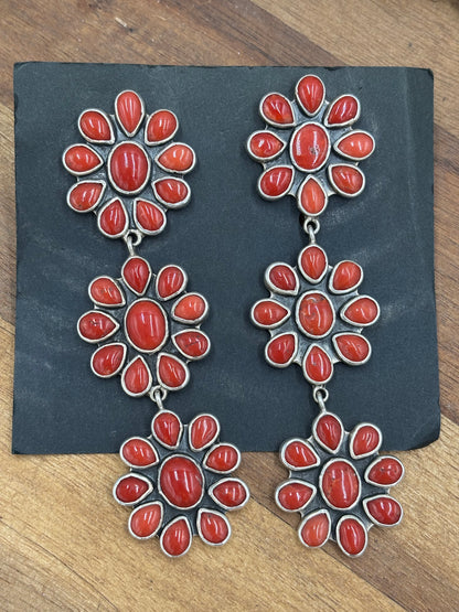 Coral Earrings #C2-3 by Federico Jimenez