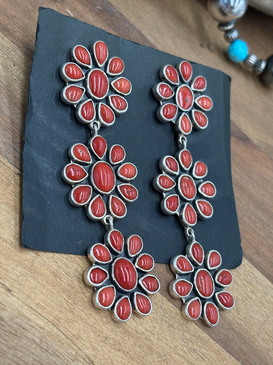 Coral Earrings #C2-3 by Federico Jimenez