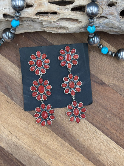 Coral Earrings #C2-3 by Federico Jimenez