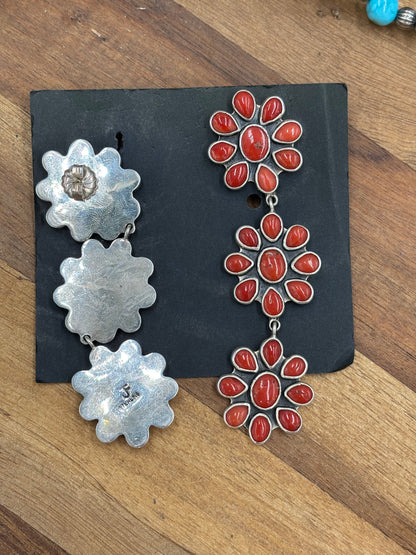 Coral Earrings #C2-3 by Federico Jimenez