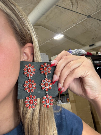 Coral Earrings #C2-3 by Federico Jimenez