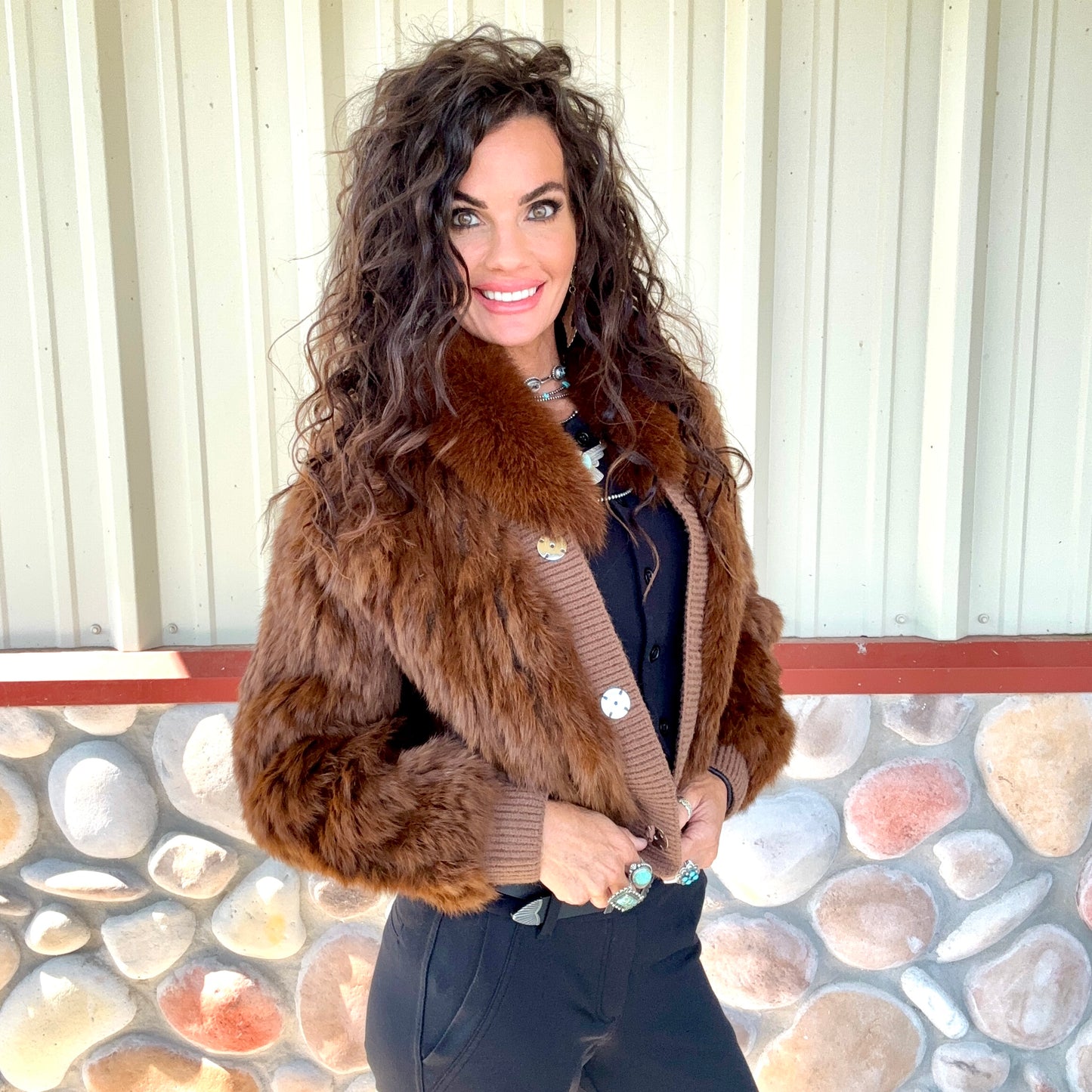 Copper Canyon Fox Fur Jacket