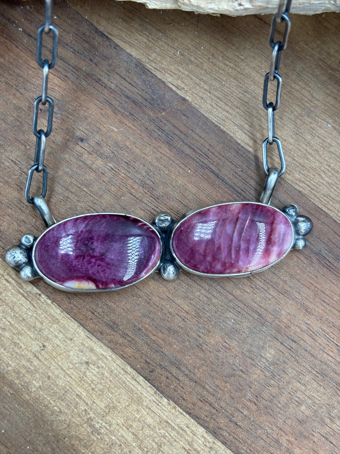 Purple Spiny Necklace #1 by Ella Peters