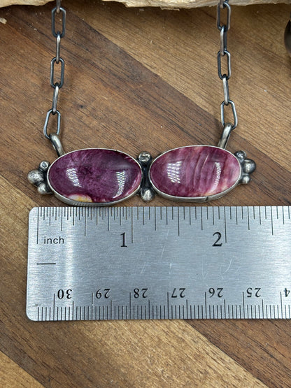 Purple Spiny Necklace #1 by Ella Peters