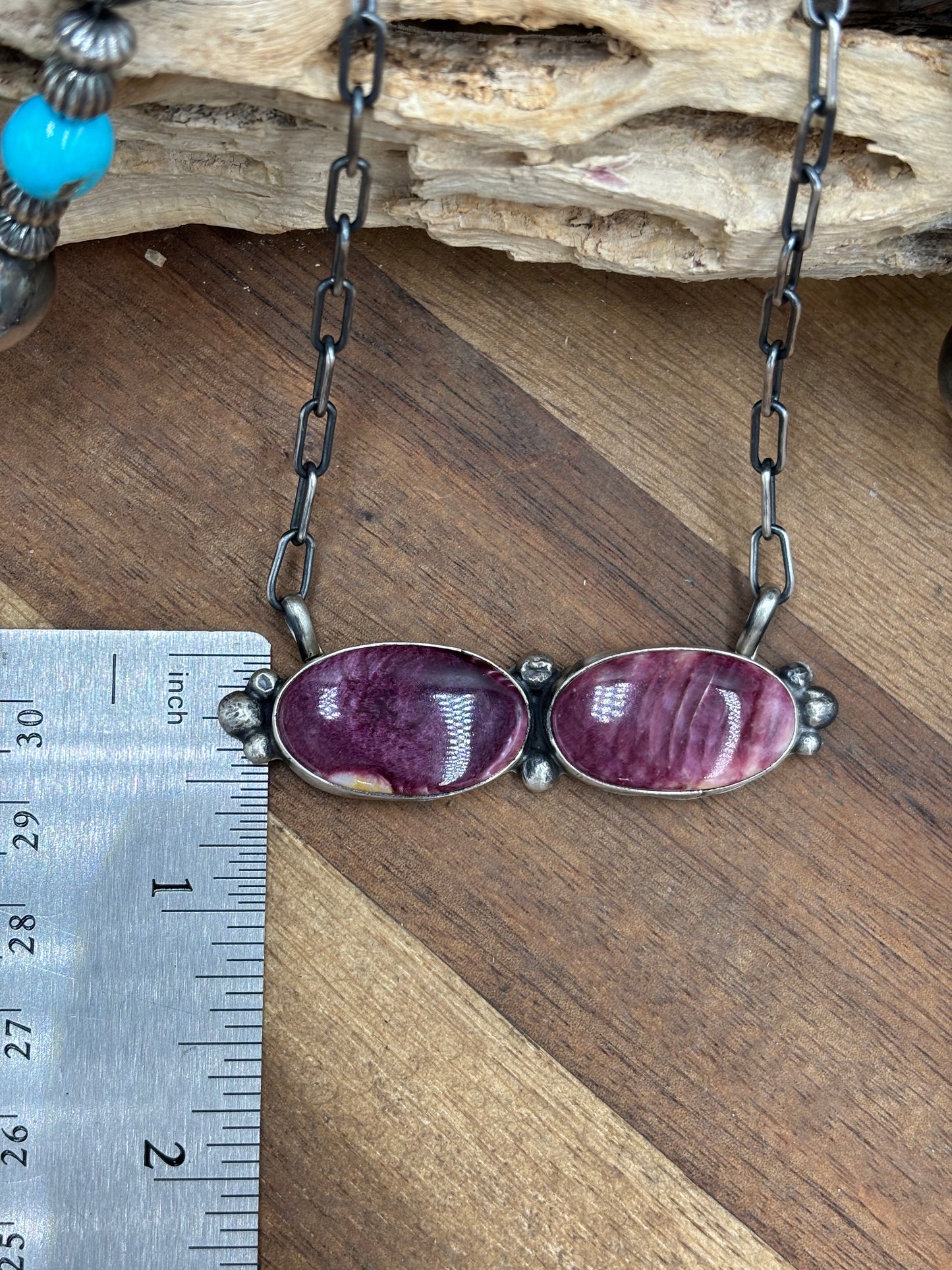 Purple Spiny Necklace #1 by Ella Peters