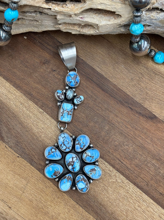 Golden Hills Cluster Pendant #1 by Ella Peters