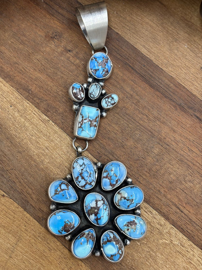 Golden Hills Cluster Pendant #1 by Ella Peters