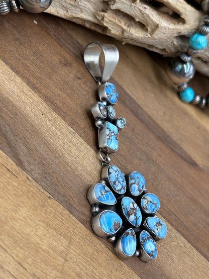 Golden Hills Cluster Pendant #1 by Ella Peters