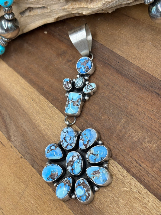 Golden Hills Cluster Pendant #1 by Ella Peters