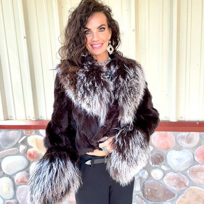 The Feral Fringe Lamb and Rabbit Fur