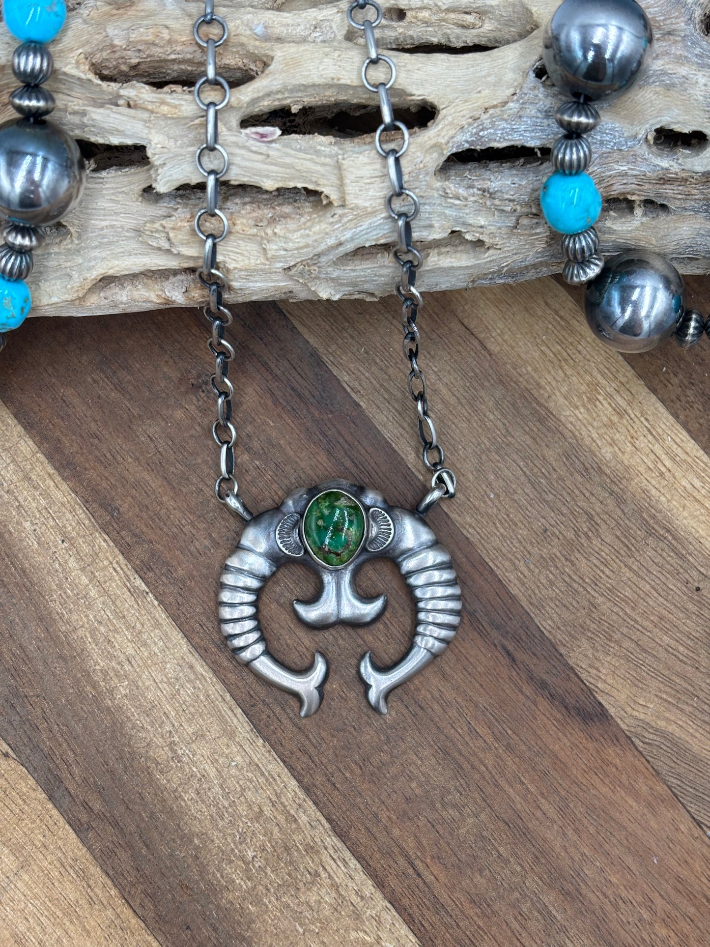 Sonoran Gold Turquoise #2 Naja Necklace