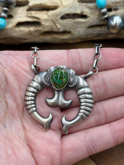 Sonoran Gold Turquoise #2 Naja Necklace