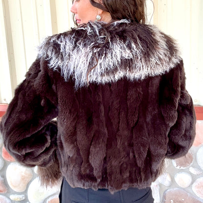 The Feral Fringe Lamb and Rabbit Fur
