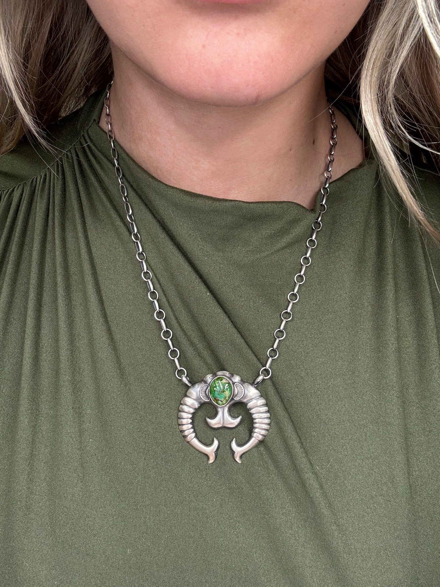 Sonoran Gold Turquoise #2 Naja Necklace