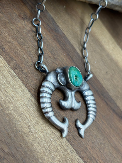 Sonoran Gold Turquoise #1 Naja Necklace