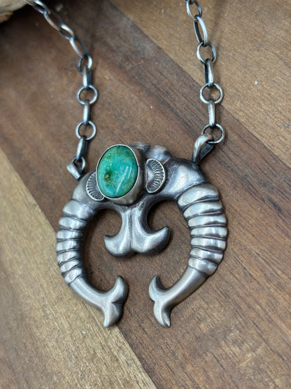 Sonoran Gold Turquoise #1 Naja Necklace