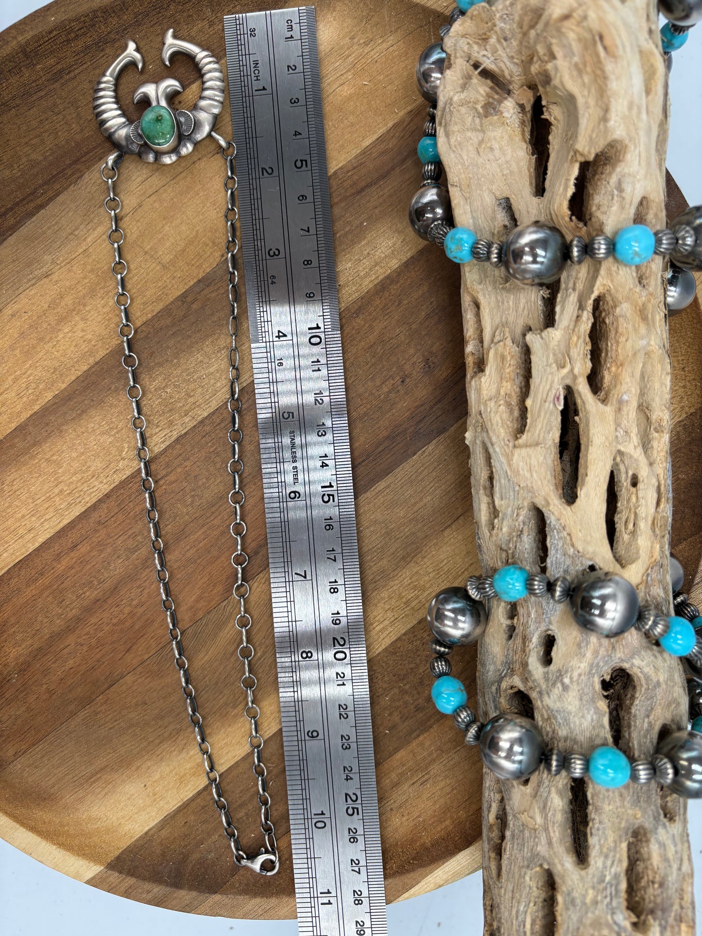 Sonoran Gold Turquoise #1 Naja Necklace