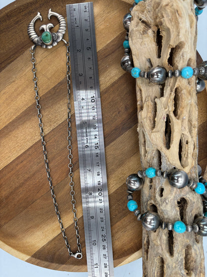 Sonoran Gold Turquoise #1 Naja Necklace