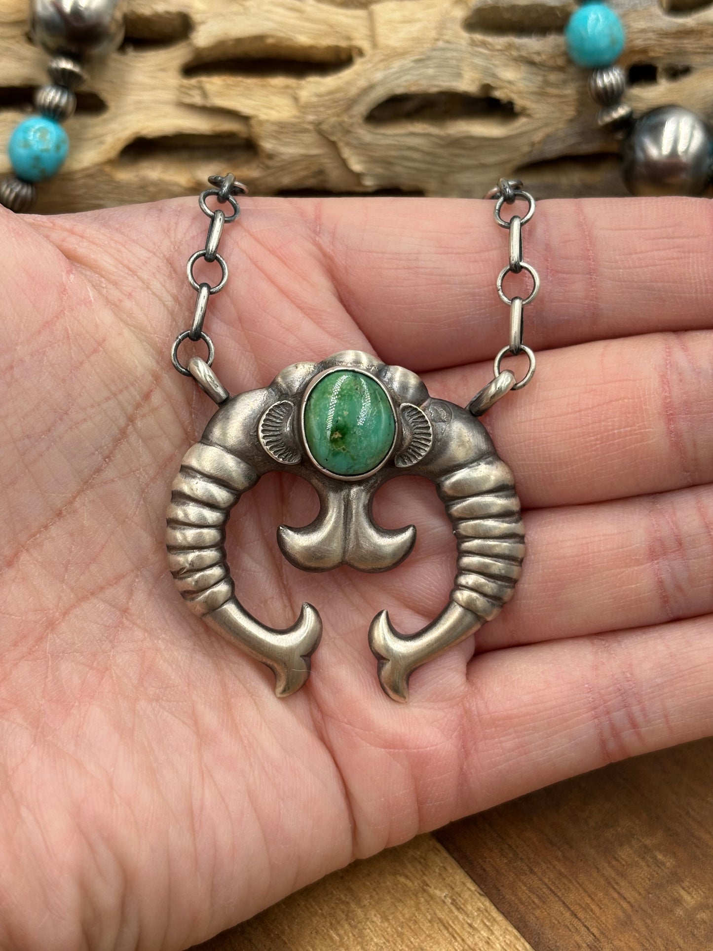 Sonoran Gold Turquoise #1 Naja Necklace