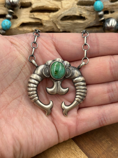 Sonoran Gold Turquoise #1 Naja Necklace