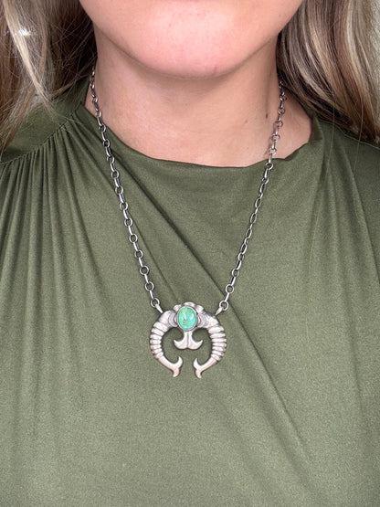 Sonoran Gold Turquoise #1 Naja Necklace