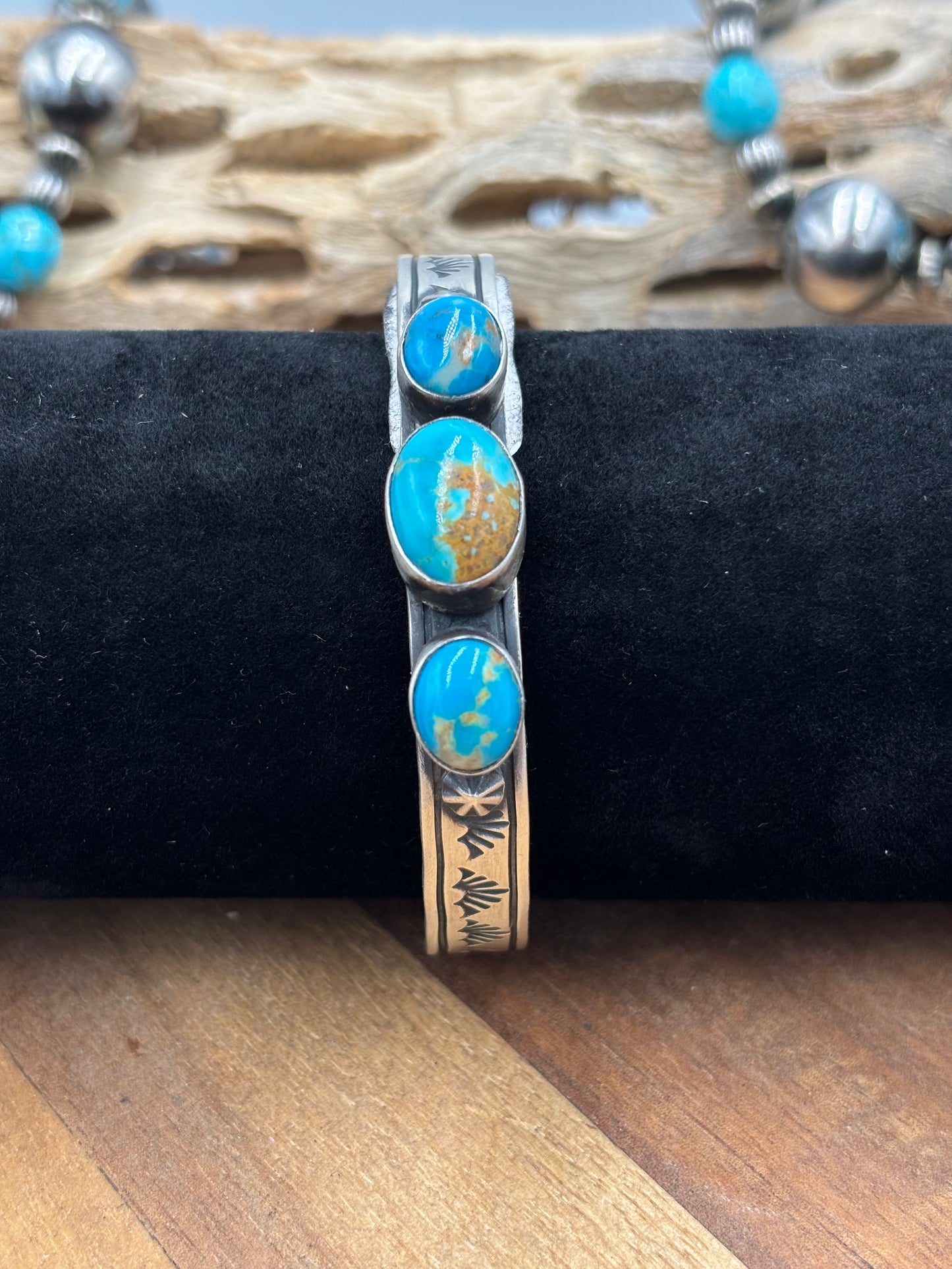Kingman Cuff #2 by Donovan Skeet, Navajo
