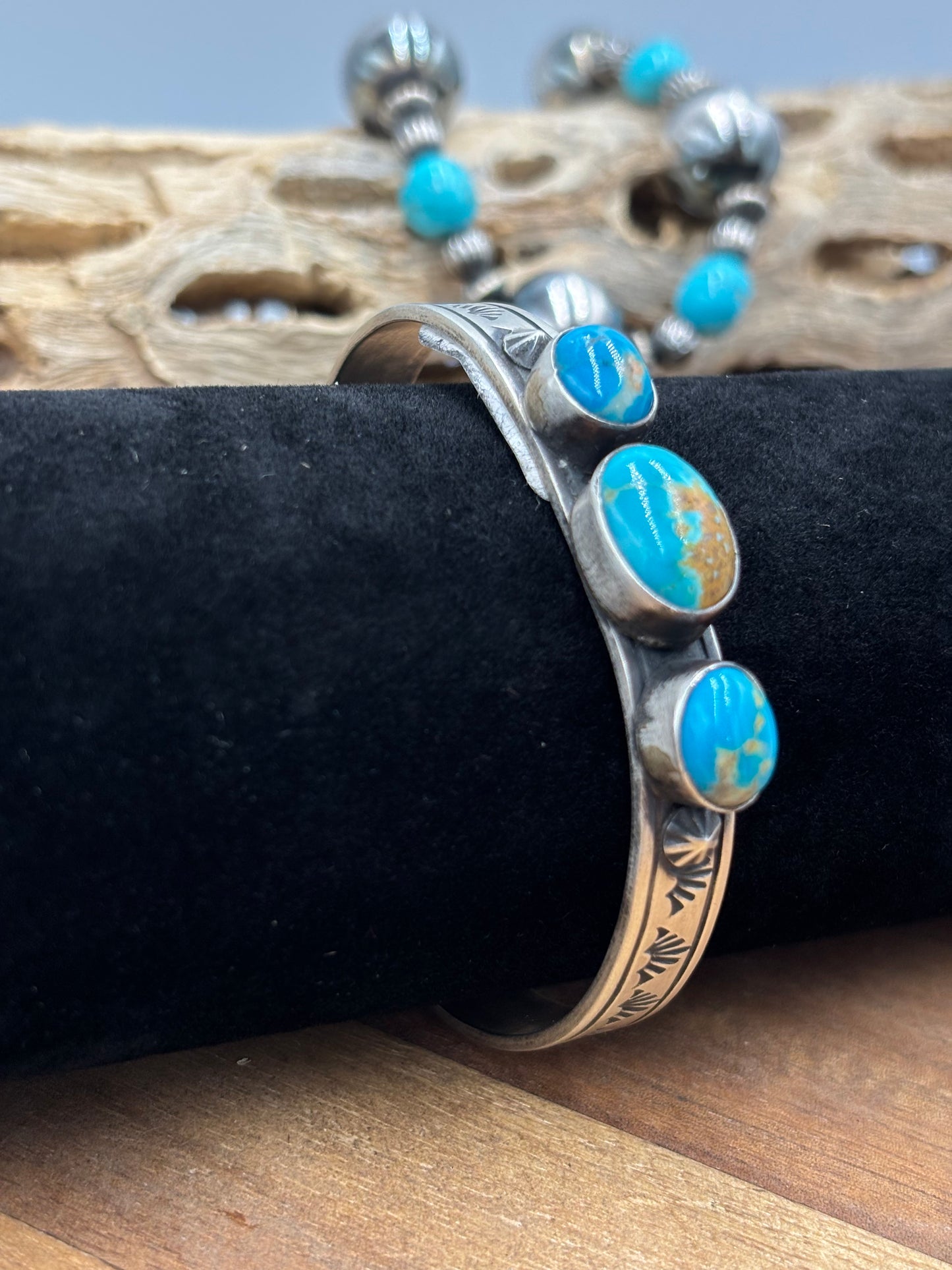 Kingman Cuff #2 by Donovan Skeet, Navajo