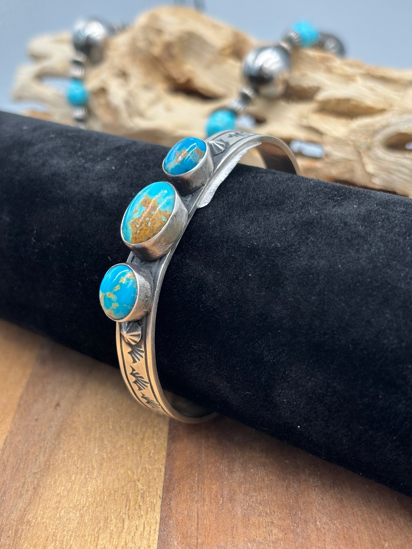 Kingman Cuff #2 by Donovan Skeet, Navajo