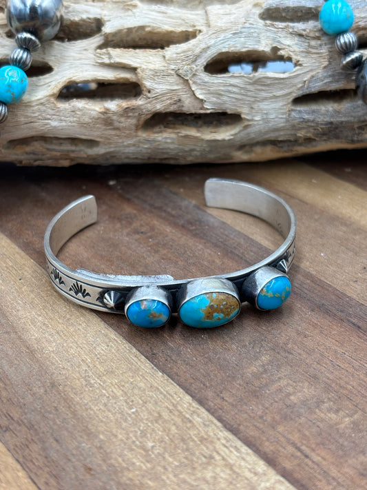 Kingman Cuff #2 by Donovan Skeet, Navajo