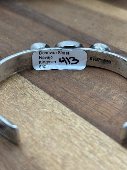 Kingman Cuff #1 by Donovan Skeet, Navajo