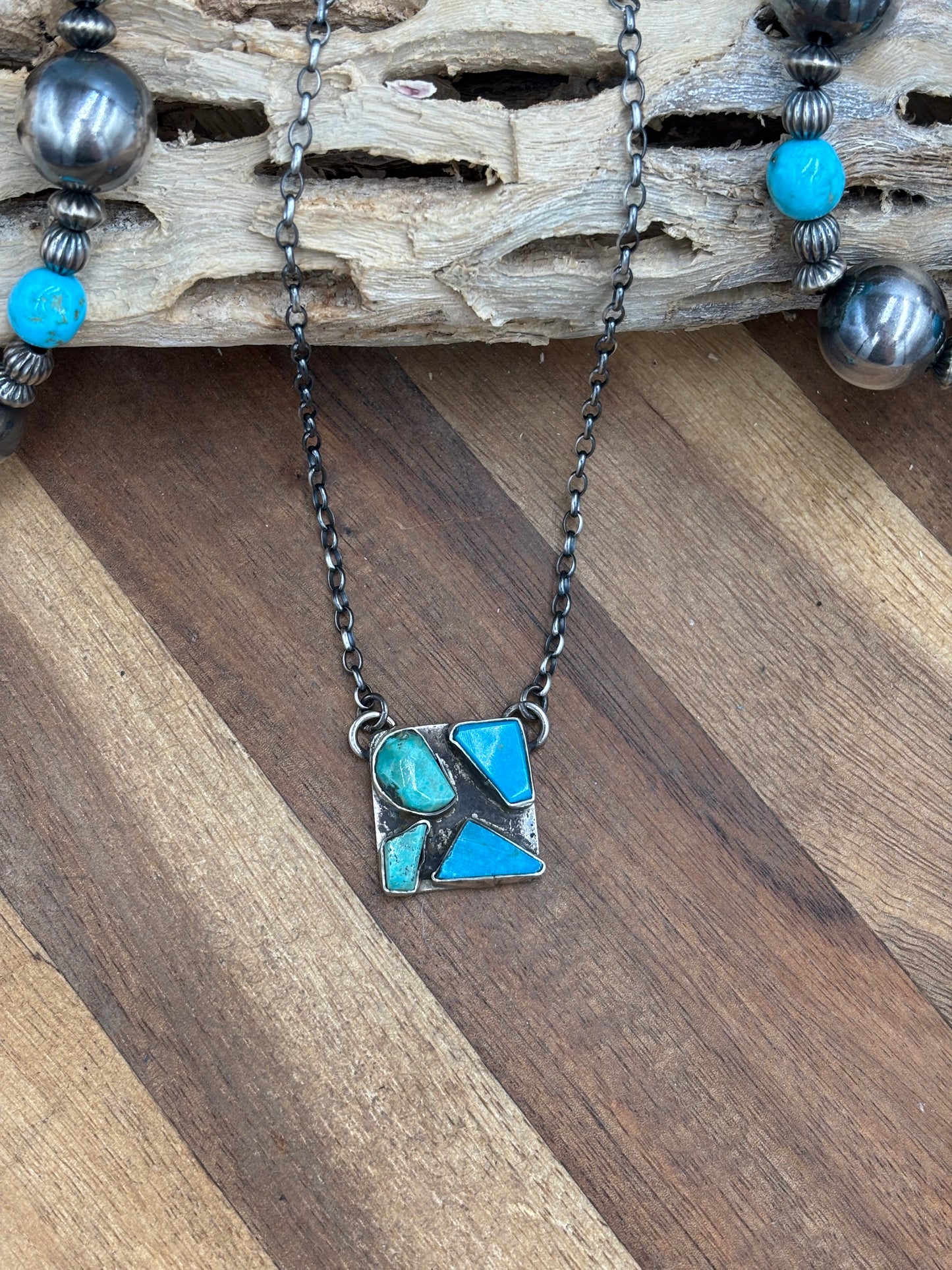 Turquoise Necklace #3 by Jude Candeleria, Zuni