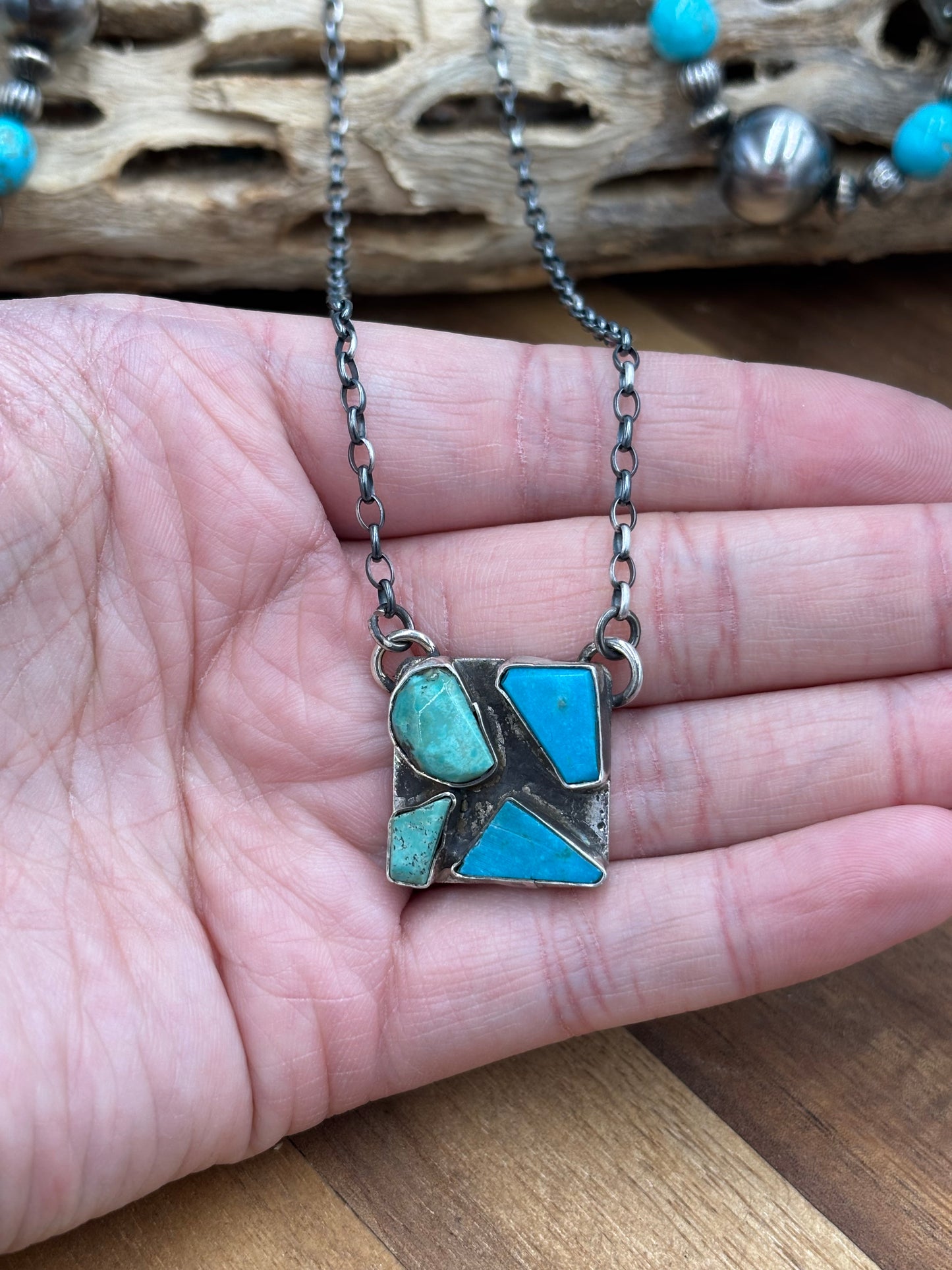 Turquoise Necklace #3 by Jude Candeleria, Zuni