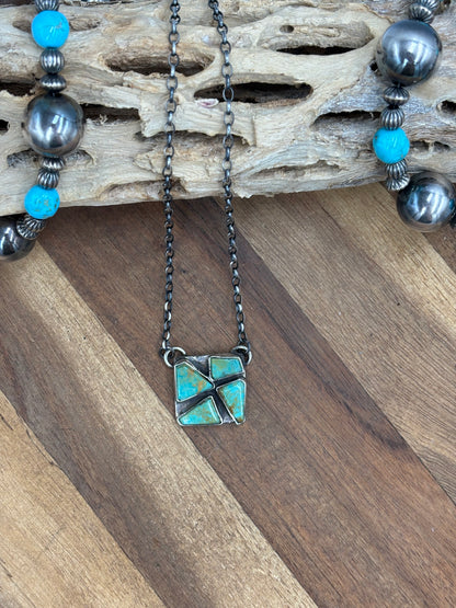 Turquoise Necklace #1 by Jude Candeleria, Zuni