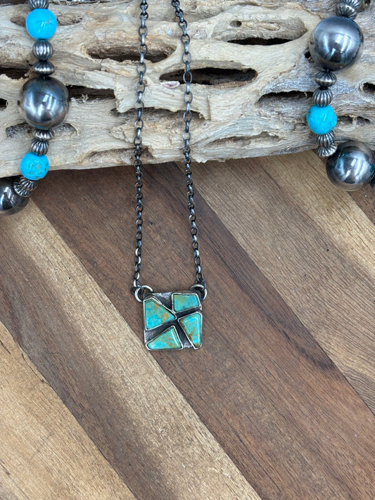 Turquoise Necklace #1 by Jude Candeleria, Zuni