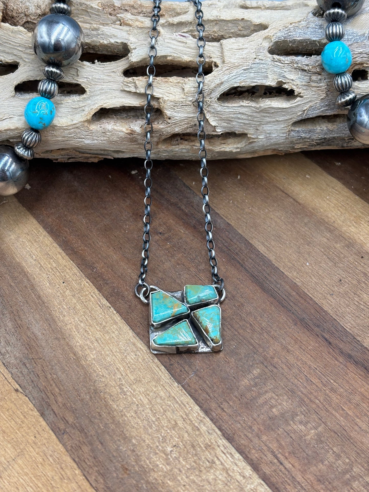 Turquoise Necklace #1 by Jude Candeleria, Zuni